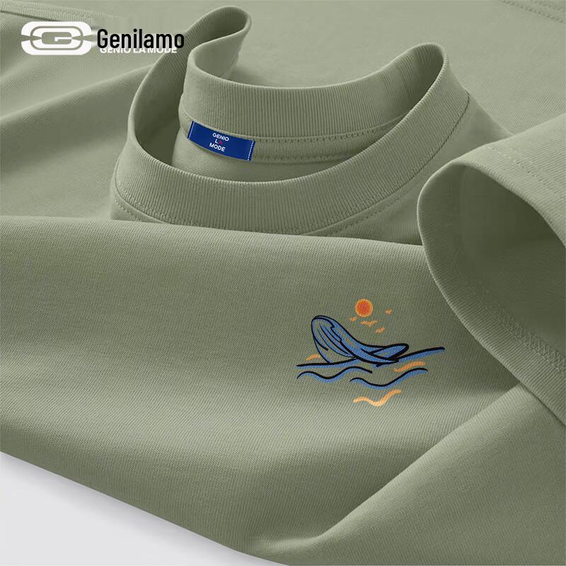 GENIOLAMODE Men's Loose Fit Cotton Graphic T-Shirt