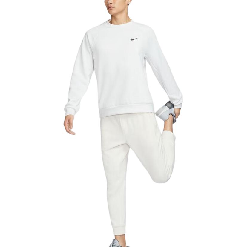 Nike Dri-Fit Logo Pullover Crewneck Sweatshirt Men Sweatshirt White HV8215121