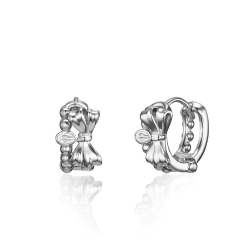 LOVEMBER [Silber 925] Doppelte Schleifen-Creolen