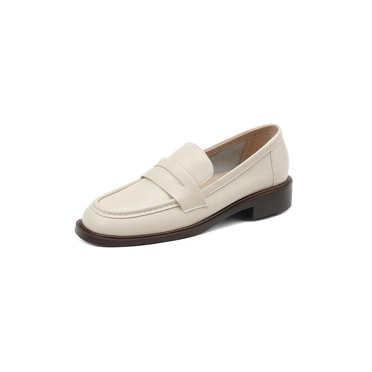 

Модная весенняя женская обувь из коровьей кожи, повседневные лоферы с круглым носком, на толстом каблуке, слипоны для женщин, ретро женские туфли-лодочки, Zapatos De Mujer 34