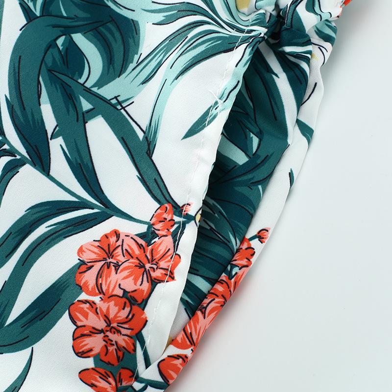 Versatile Men's Quick-Dry Shorts & Floral Shirt Set - Retro Hainan Island National Trend