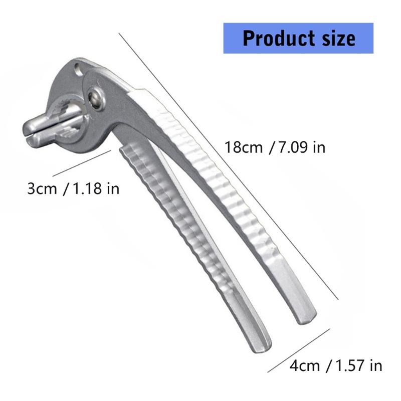 Ergonomic Handle Heat Resistant Tongs Clamp Aluminum Hot Plates Gripper Bowl Holder Clip Multipurpose Nut Cracker Tool