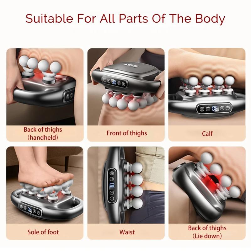 2026 New 16-Head Fascia Gun High-Frequency Vibration Body Massage Gun Back and Waist Massager Neck Shoulder Massager Muscle Masajeador