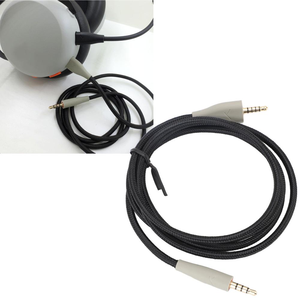 Hdset Cable 3.5mm OFC Replacement for MMX100 Hdphone Plug and Play PC Computer Accessories 1.2m