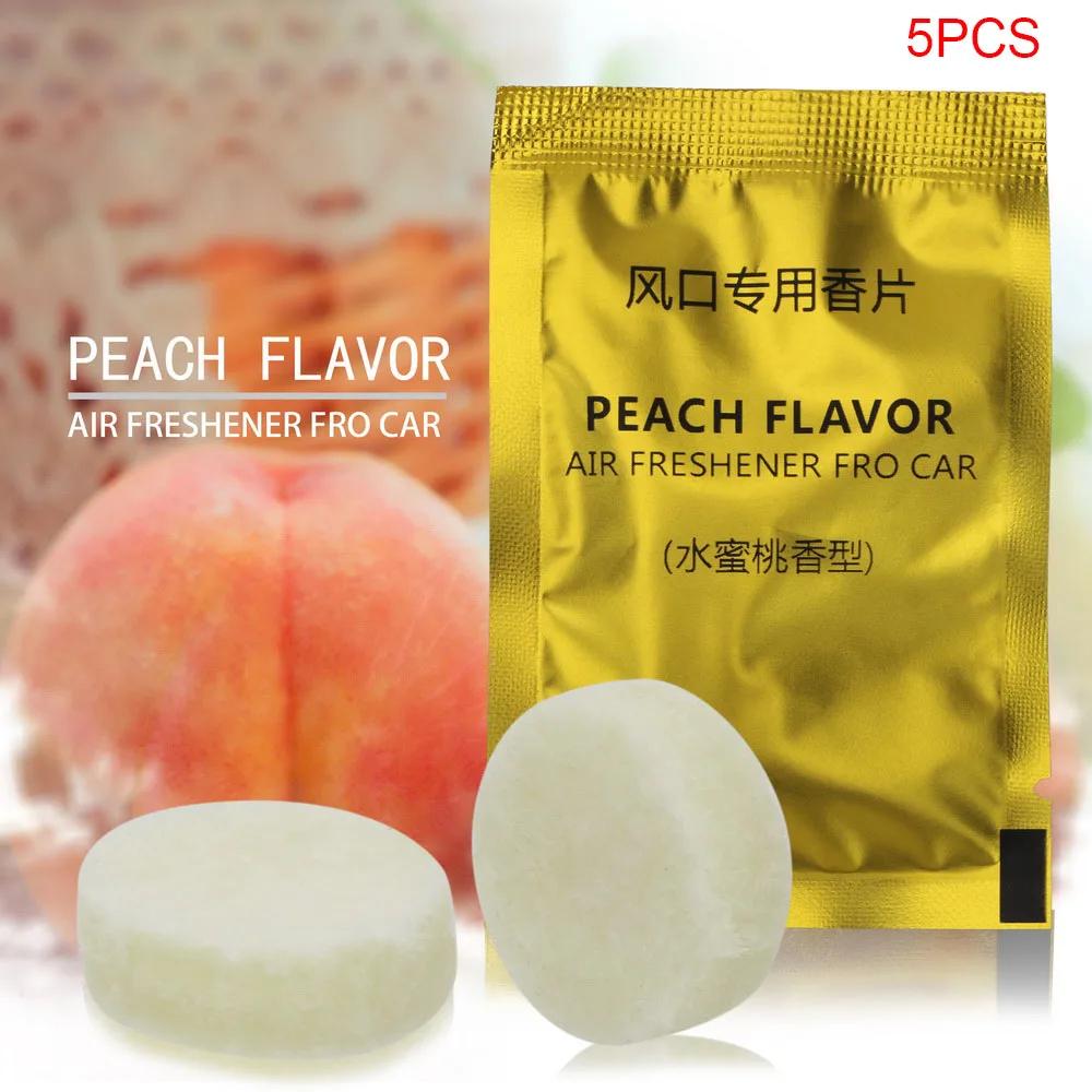 5Pcs Car Air Fresheners Refills Car Air Vent Clip Flavor Replacement Set Solid Fragrance Scent Air Freshener Refill Tablets