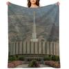 Provo Utah Temple Throw Blanket manga Picnic Retros Large Blankets
