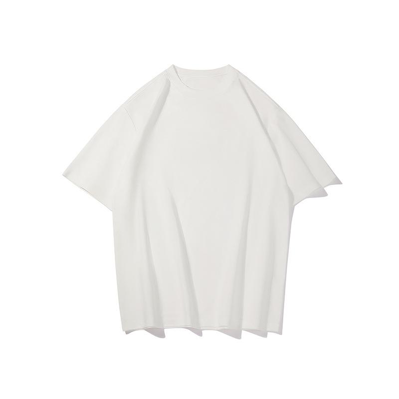 Minimalist Fashionable Solid-Color Crew-Neck T-Shirt American Casual Style Versatile Top for Commuting