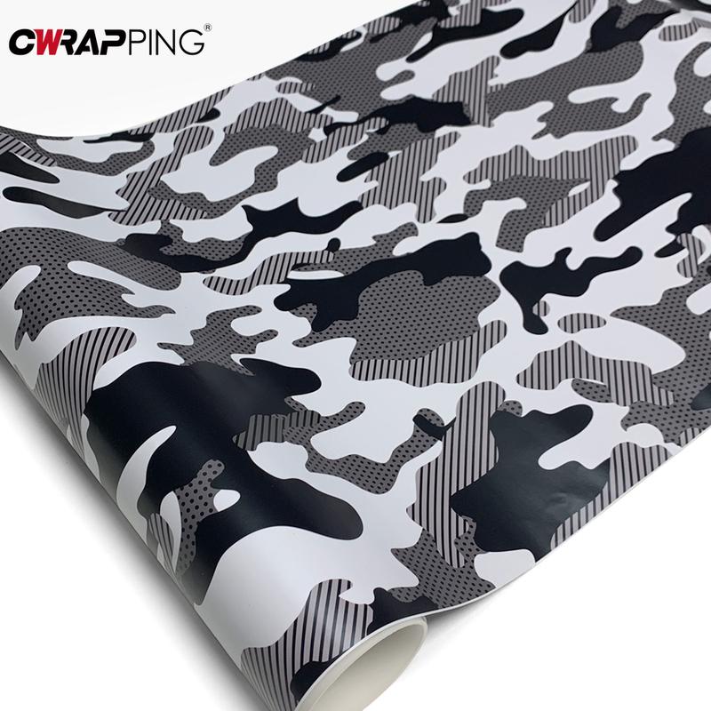 Camouflage Film Vinyl Wrap Car Cover Black Jeep Body Covering Supplies Car Tuning Accessories Auto Off-Road Vinyl for Motorcycle