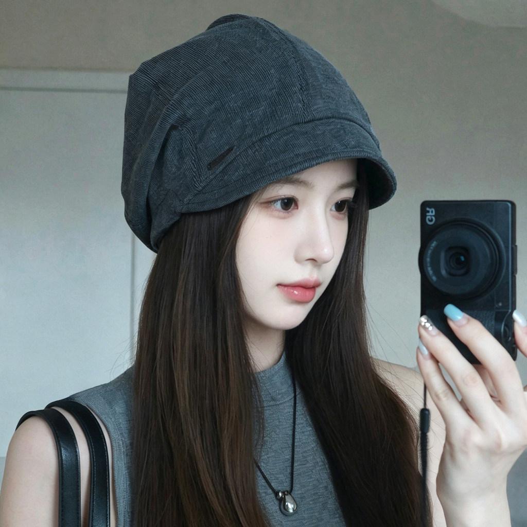 Summer Style Breathable Cotton Short Brim Cap With Sun Protection For Women
