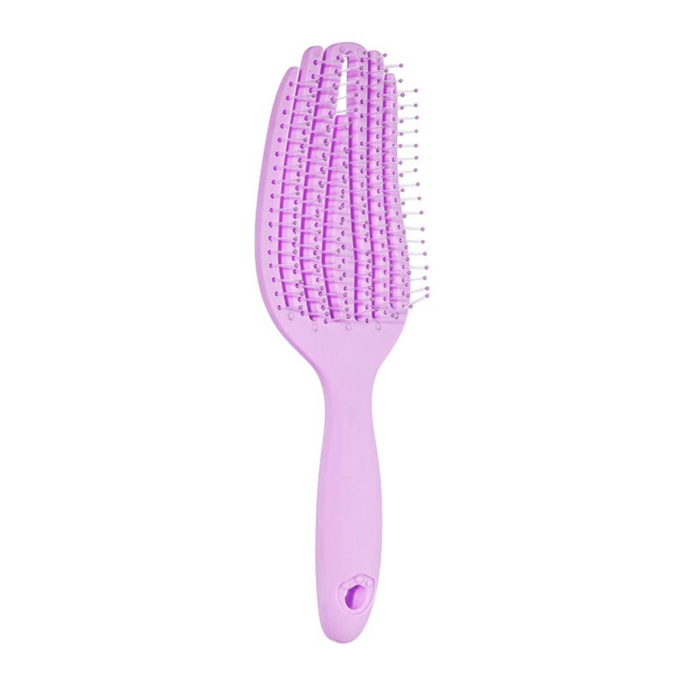 

Curly Hair Long Hair Air Cushion Comb Bouffant Hair Arc Structure Scalp Massage Comb High Temperature Resistant Waterproof фиолетовый
