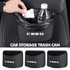 Car Door Hanging Garbage Bin Trash Can Storage Bag For Ceed 2021 2020 2019 2018 2017 2016 2015