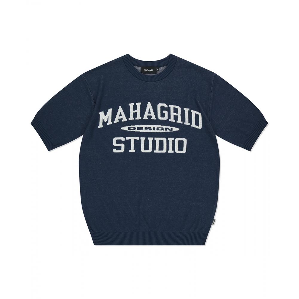 

MAHAGRID COLLEGE LOGO HALF KNIT NAVYMG2DMMK601A