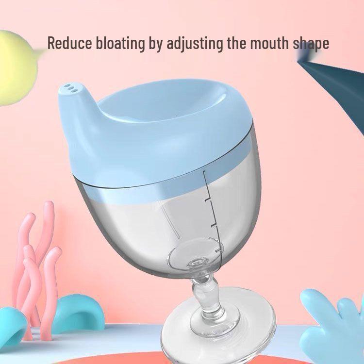 High-Footed Children's Sippy Cup: Leak-Proof, Anti-Fall Goblet for Drinking