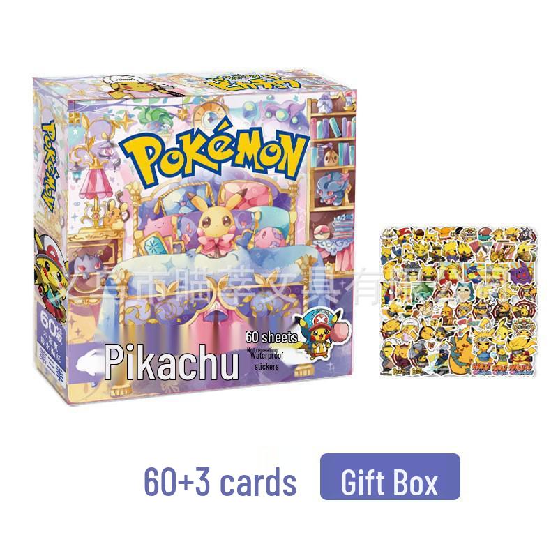 Водонепроницаемый набор наклеек с персонажами мультфильмов Pokémon и Sanrio, подарочный набор
