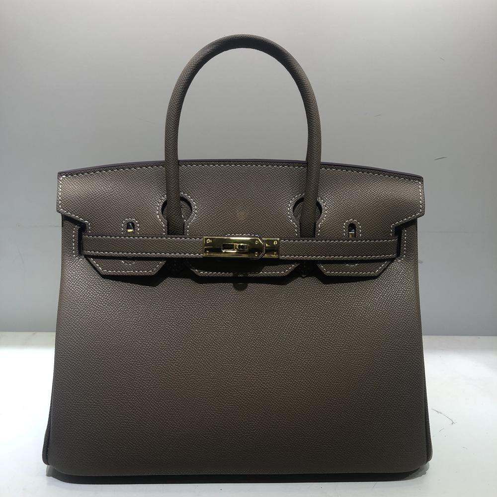 Stil Fasjonabel skinnveske 2025 Ny palmemønstret platinaveske Stor kapasitet Allsidig skulderveske for kvinner