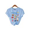 New Women's Round-neck Loose Short-sleeved Casual Pure Cotton T-shirt