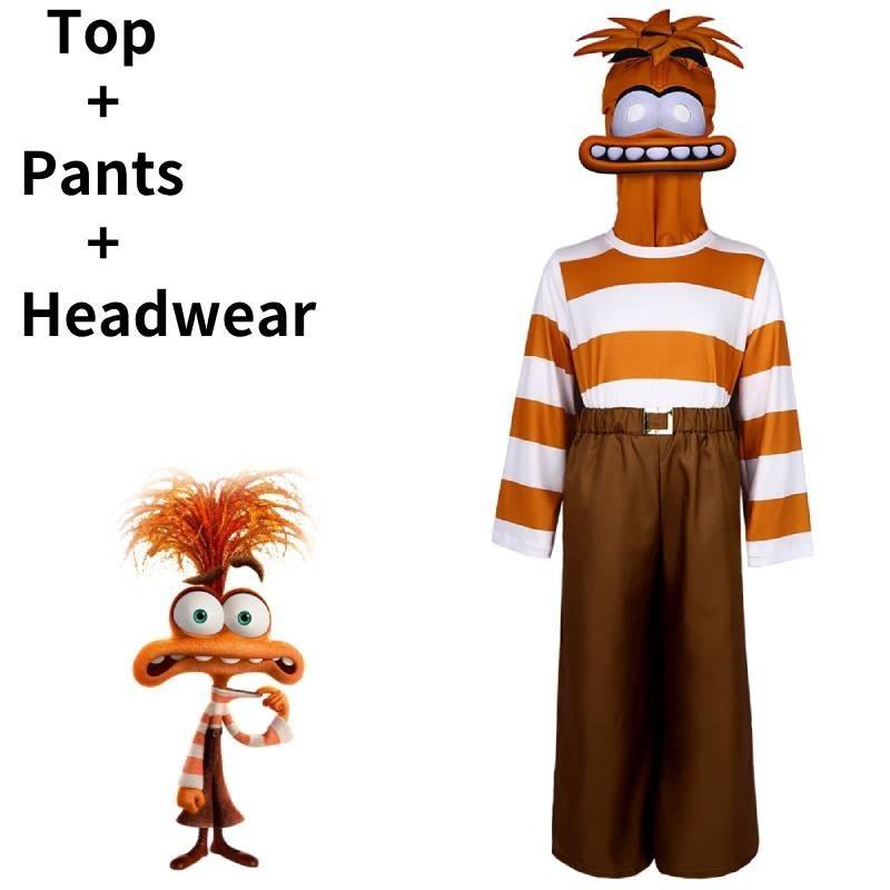 Stylish Inside Out 2 Cosplay Costume With Comfortable Polyester Fabric Unisex