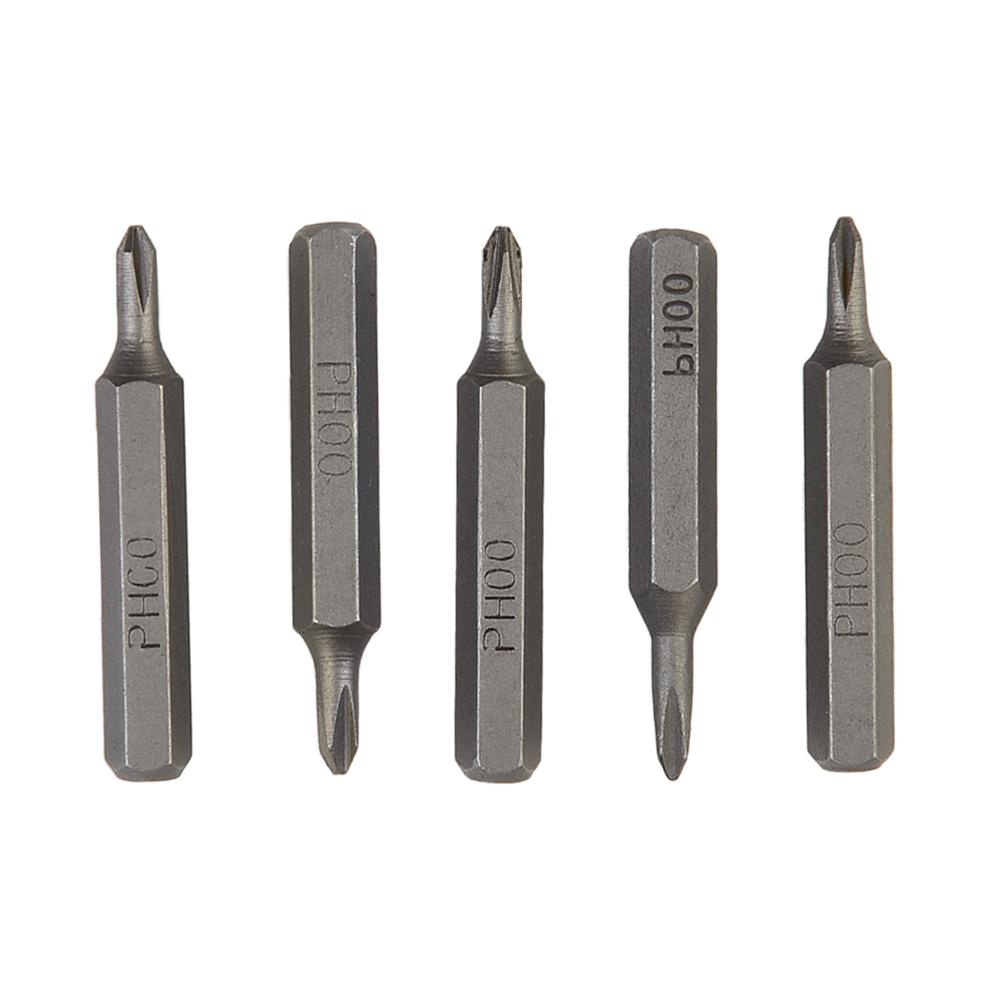 Heavy Duty 4mm Hex Shank Cross Screwdriver Bits PH0000 PH000 PH00 PH0 PH1 PH2