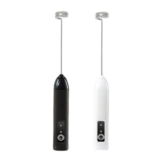 Handheld Milk Frother Wand for Coffee Electric Egg Beater Triple Speed Adjustment Rechargeable Drink Mixer for Home