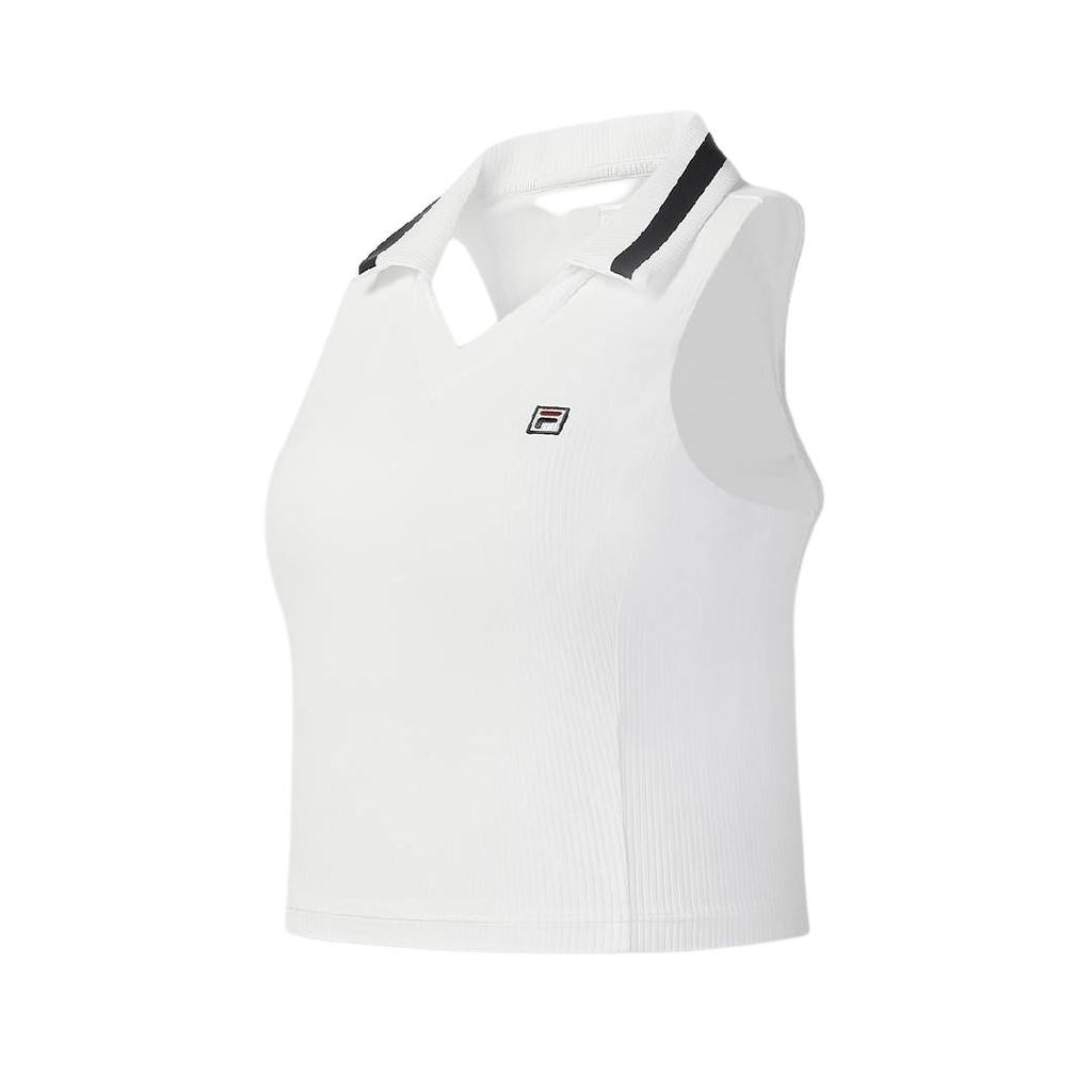 FILA Comfortable Versatile Slim Fit Sleeveless Tennis Top Women tops A11W533130F-WT