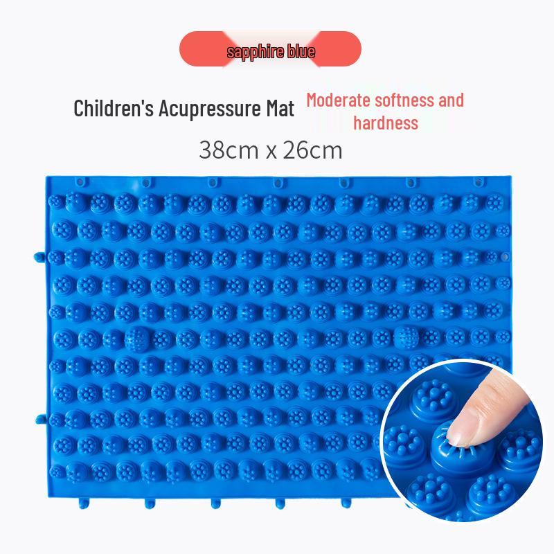 Children's Sensory Training Massage Mat - Soft Silicone Acupoint Press Plate for Finger and Foot Sole Massage.