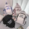 Schoolbag Female College Student Simple High School Student Junior High School Student Boys Alphabet Backpack 2025 New Japanese Backpack