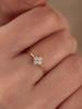 S925 Sterling Silver Four-Leaf Clover Diamond Ring - Light Luxury Design, Adjustable, Simple, and Fresh