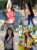 #Summer new niche plaid vest suspender women's splicing lace inside sexy neck spice girl top trendy