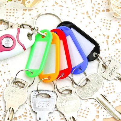 30 Pcs Colored Plastic Key Tag Key Chain Sign Tag Luggage Tag Tag Key Accessories Mini Handbag Keychain
