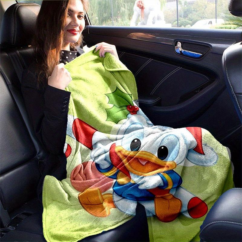 1pc, Christmas Donald Duck Holiday Home Decorative Blanket Festive Gift for Family, Couch Cover, Outdoor Throw, Travel