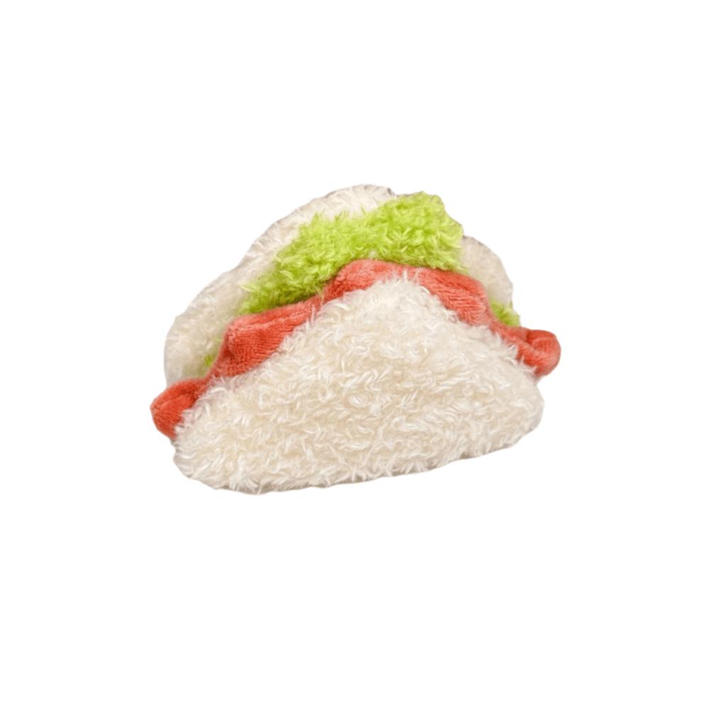 2Pcs Kawaii Design Simulation Food Plush Keychain Plush Material Creative Shape Hamburger Keyring Simulation Food Adorable Style