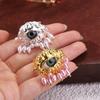 Tassels Devil's Eye Ring Vintage Opening Finger Ring Jewelry Glaze Ring  Valentine's Day Gift