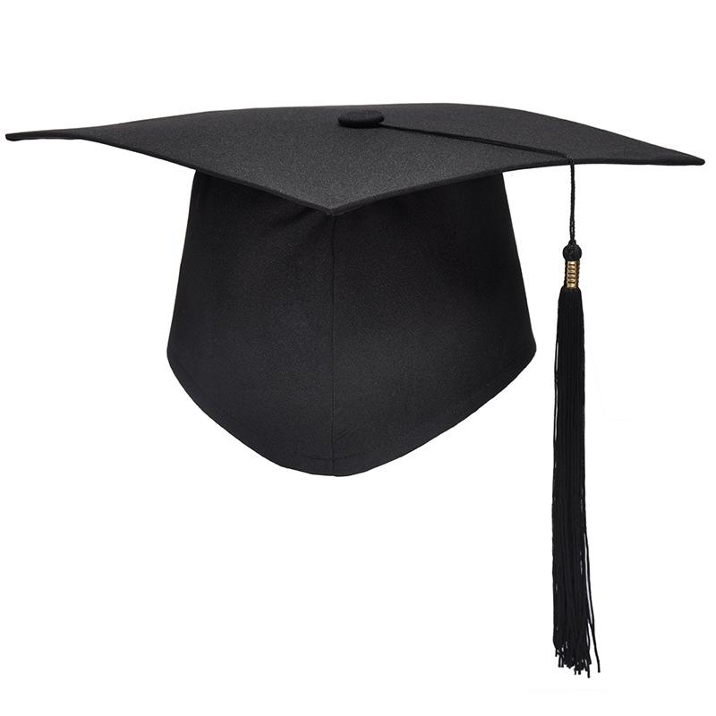 School Graduation Party Tassels Cap Mortarboard University Bachelors Master Doctor Academic Hat NEW Black Mortar Board