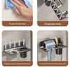 Drill-Free Wall-Mounted Hair Dryer Holder