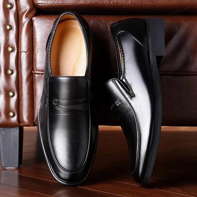 Ανδρικά παπούτσια Fashion Brogues Flat Black Slip-on Ανδρικά παπούτσια