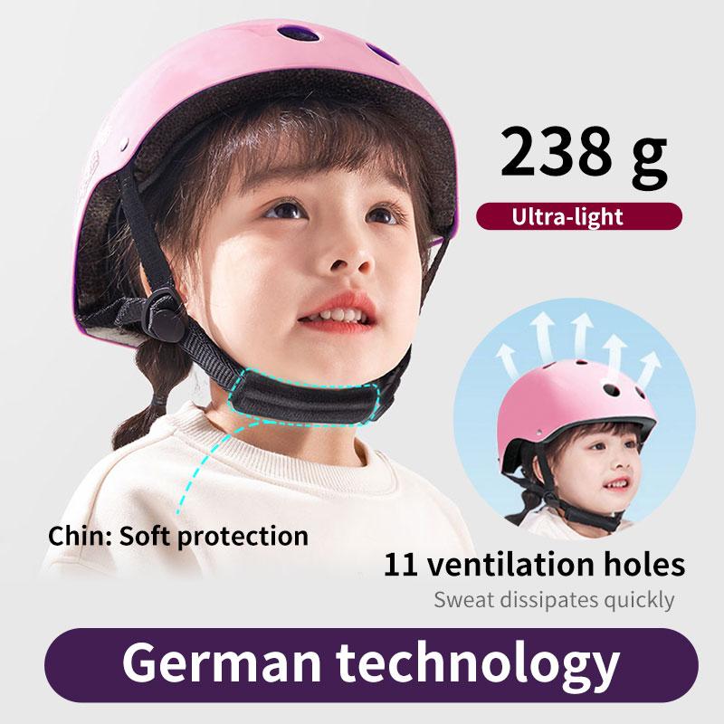 Child protective equipment helmet elbow knee pads for girls aged 3 4 5 6 7 8 9 10 11 12 year boy Suitable for roller skating and skiing