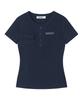 PRENDA Pocket Button Short Sleeve Navy
