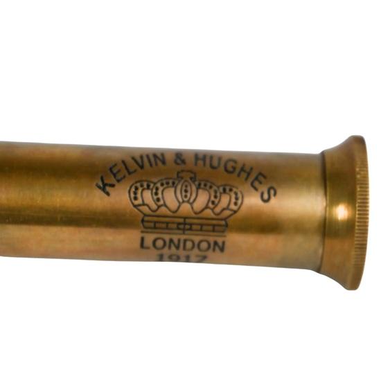 45.72 Cm Handmade Brass Spyglass Telescope with Leather Case Nautical Decor, Pirate Style