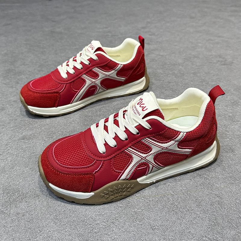 Mesh breathable thick-soled German training shoes women's new summer breathable dad shoes Forrest Gump shoes casual sports board shoes