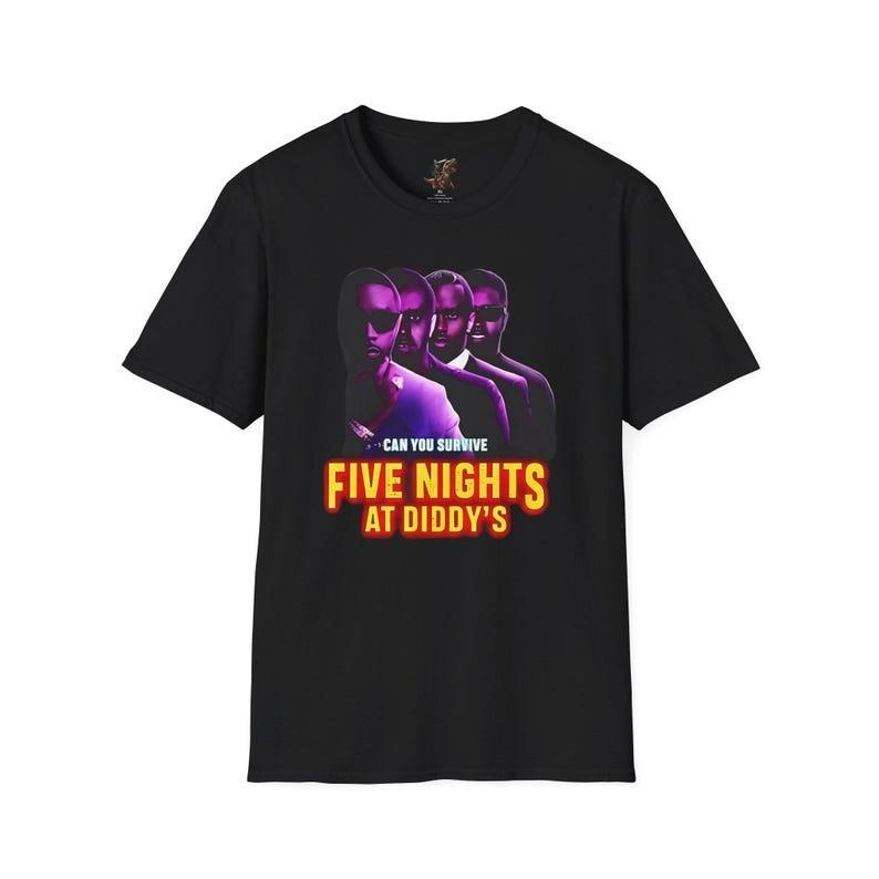 Five Nights At Diddy#039;s. Funny Meme FNAF TShirt Unisex Tee US size Unisex T-Shirt L