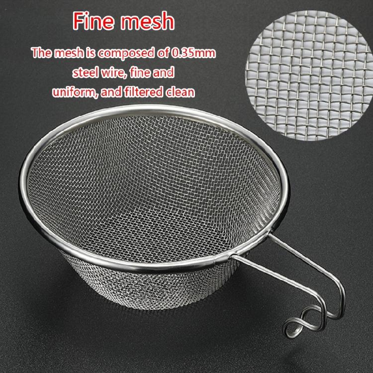 Stainless Steel Net Bowl Colander Cooking Camping Utensils Fishing Tableware
