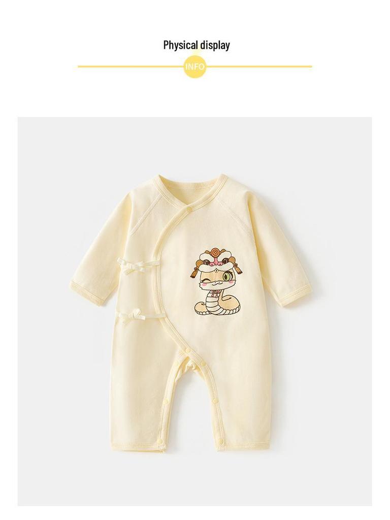 Newborn Class A Pure Cotton Bodysuit - Soft, Breathable, Four Seasons Baby Romper (0-3 Months)