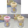Cute Bear Plastic Water Bottle For Kids With Large Capacity And Leakproof Lid