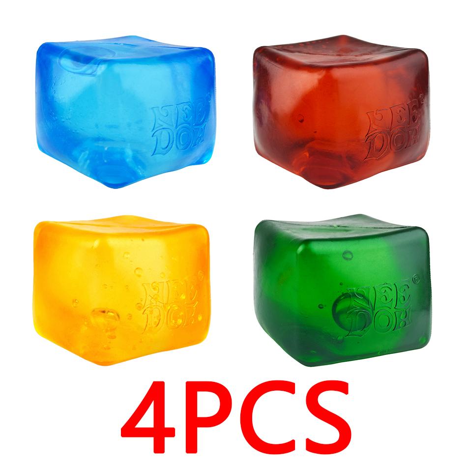 Schylling Needoh Nice Cube Senzorická Fidget Hračka Úleva od Stresu Mačkací Kostka Hračka Proti Úzkosti Pro Soustředění Pro Dospělé ADHD