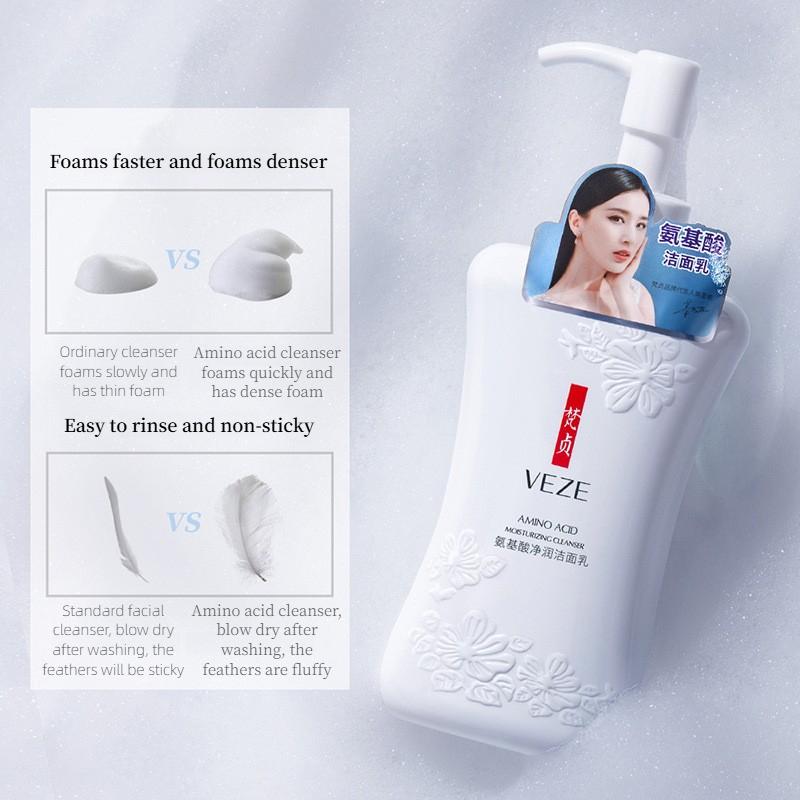Amino Acid Clear Cleanser Deep Cleansing Moisturizing Refreshing and Not Tight Large Bottle of Facial Cleanser