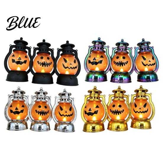 Tabletop Lantern for Party Halloween Pumpkin Lantern Flickering LED Lamp Vintage Handheld Realistic Holiday Home Decor Oil Lamp Indoor Outdoor