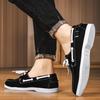 High Quality Black Leather Casual Shoes for Man Moccasins Designer Business Boat Shoes Men Comfort Flats Men's Driving Shoes