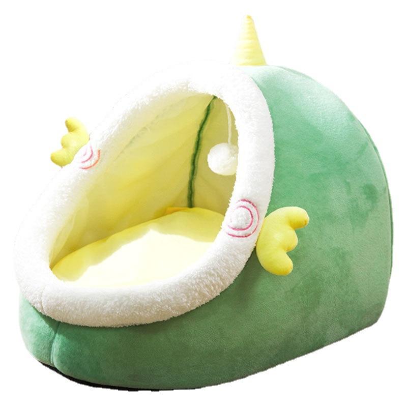 Cat Nest Semi-enclosed House Kennel Removable Cat Bed Pet Supplies