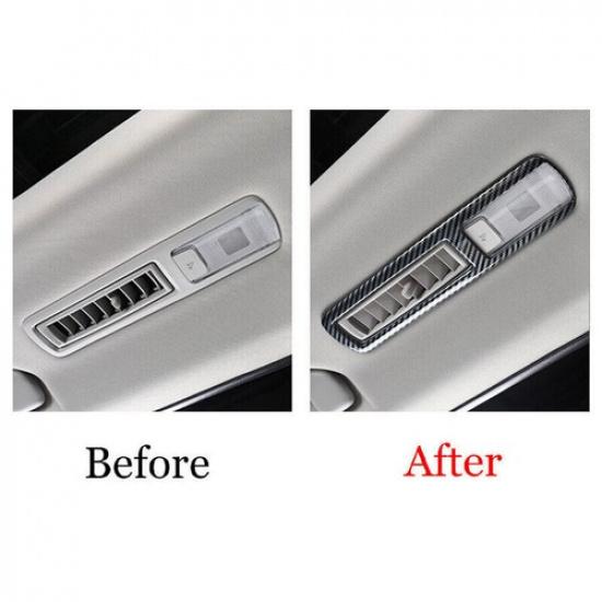 For Toyota Highlander 20-23 ABS Carbon Fiber Rear Reading Light Cover Trim 4pcs