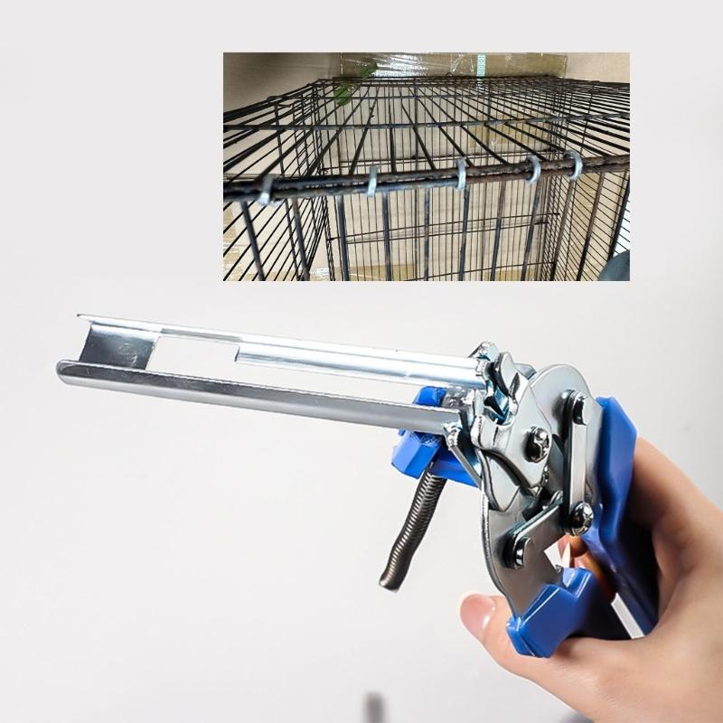 Professional Animal Cage Installation Pliers Set With 600 M Clips Antislip Handle For Farm Use Upholstery Installation